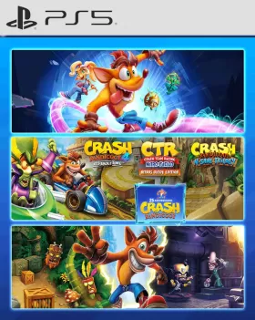 Pack Crash Bandicoot 1,2,3,4 y CTR - PS5